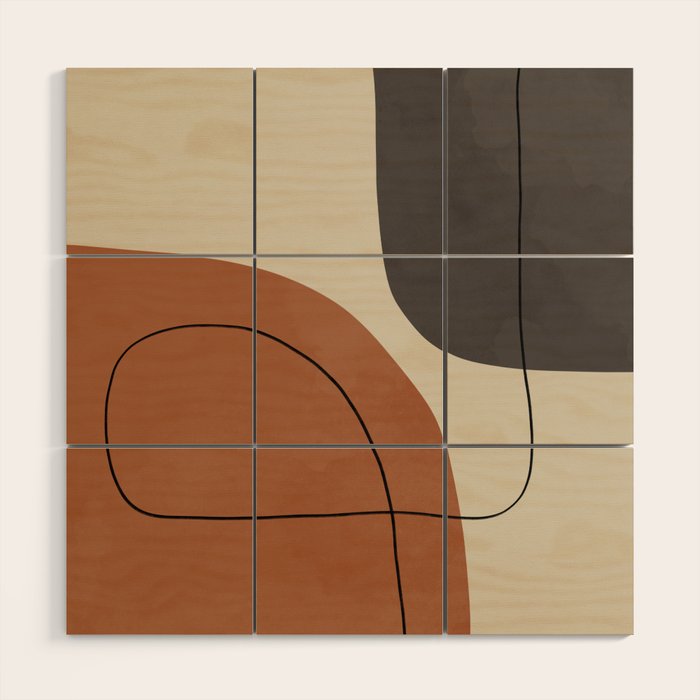 Modern Abstract Shapes #1 Wood Wall Art Gallery Image 1