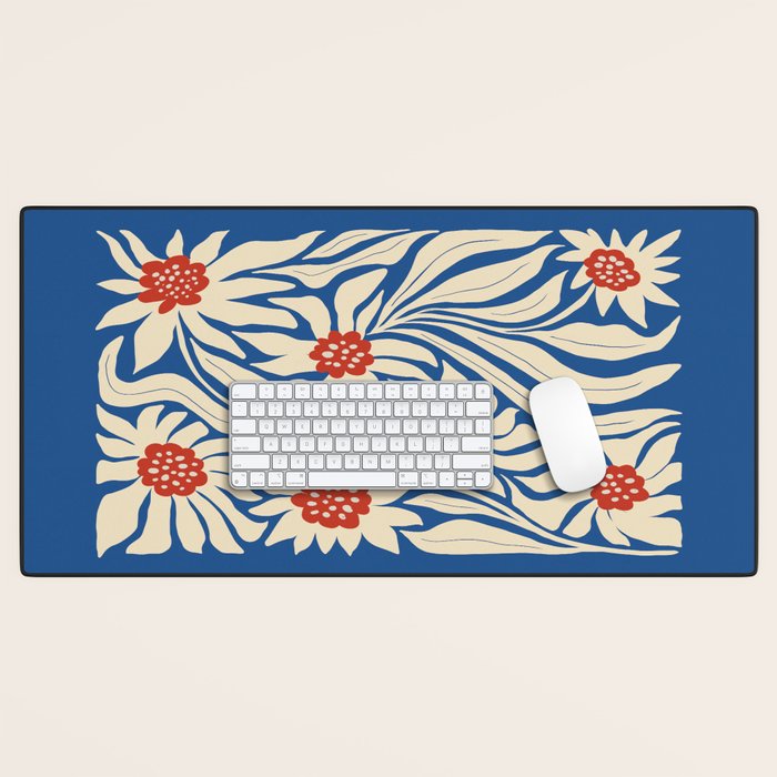 Paris: Flower Market Summer Color Series 01 Desk Mat Gallery Image 1