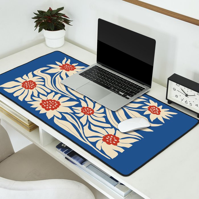 Paris: Flower Market Summer Color Series 01 Desk Mat Gallery Image 2