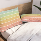 Gradient Arch V Mid Century Modern Rainbow Pillow Sham Gallery Image 2