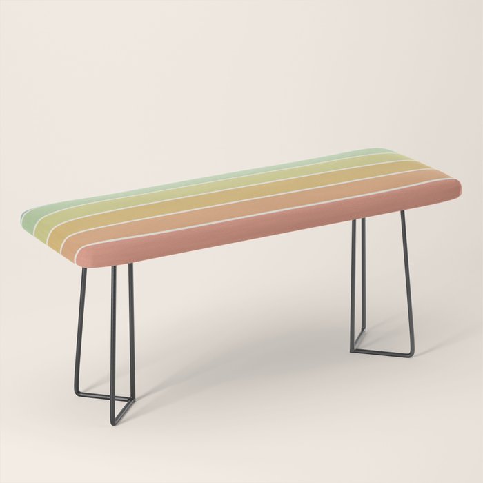 Gradient Arch V Mid Century Modern Rainbow Bench Gallery Image 1