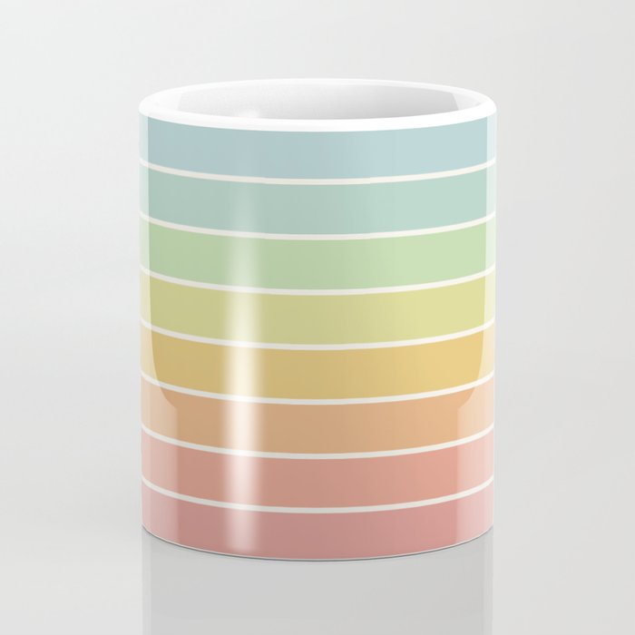 Gradient Arch V Mid Century Modern Rainbow Coffee Mug Gallery Image 4