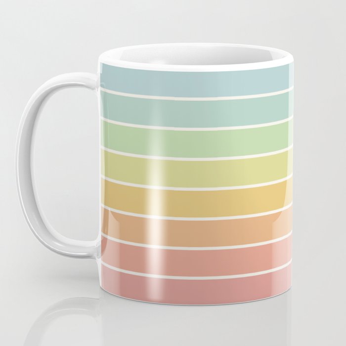 Gradient Arch V Mid Century Modern Rainbow Coffee Mug Gallery Image 3