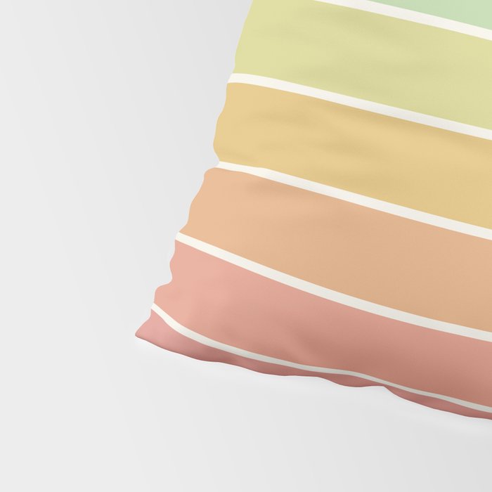 Gradient Arch V Mid Century Modern Rainbow Pillow Sham Gallery Image 4