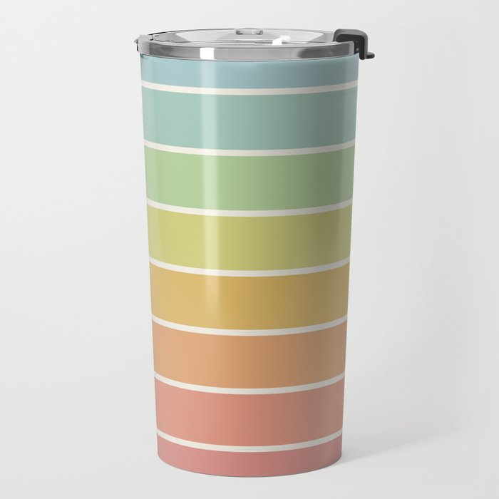 Gradient Arch V Mid Century Modern Rainbow Travel Mug Gallery Image 2