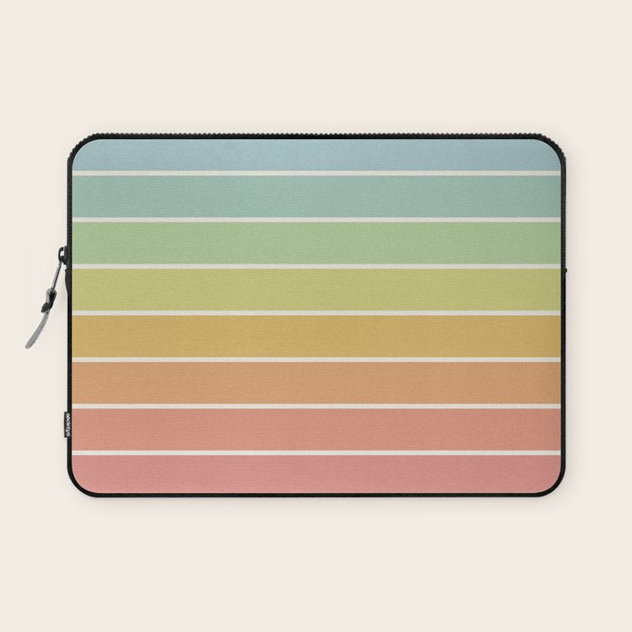 Gradient Arch V Mid Century Modern Rainbow Laptop Sleeve Gallery Image 1