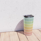 Gradient Arch V Mid Century Modern Rainbow Travel Mug Gallery Image 4
