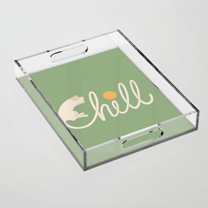 Cat Landscape 85: Chill Acrylic Tray Gallery Image 1