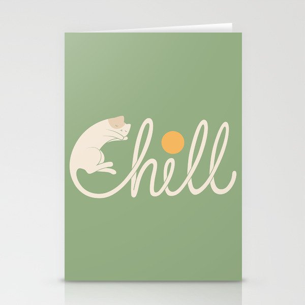 Cat Landscape 85: Chill Stationery Card Gallery Image 1