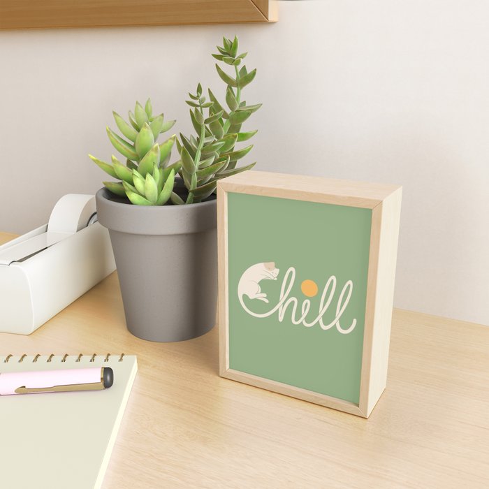 Cat Landscape 85: Chill Mini Art Print Gallery Image 2