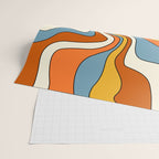 Retro Groovy Sun, 70s Print Wrapping Paper Gallery Image 2