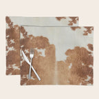 Rustic Farm Cowhide Print Placemat Gallery Image 1