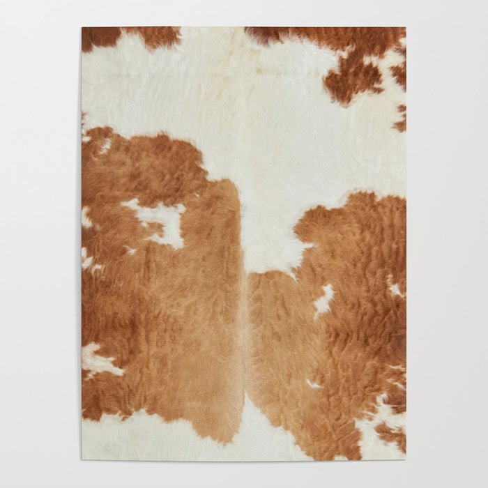 Rustic Farm Cowhide Print Poster Gallery Image 1