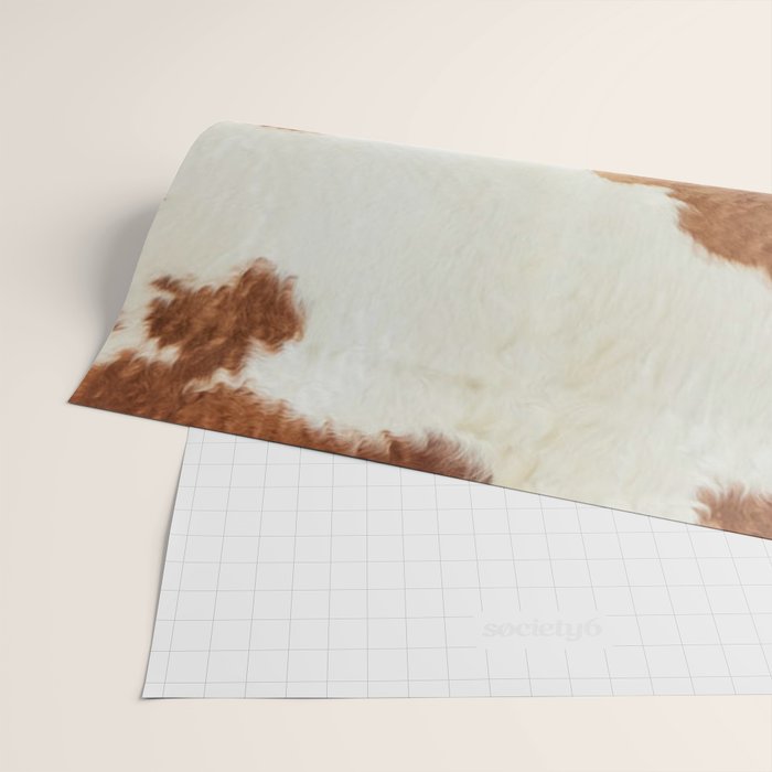 Rustic Farm Cowhide Print Wrapping Paper Gallery Image 2