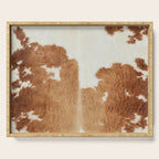 Rustic Farm Cowhide Print Serving Tray Gallery Image 1