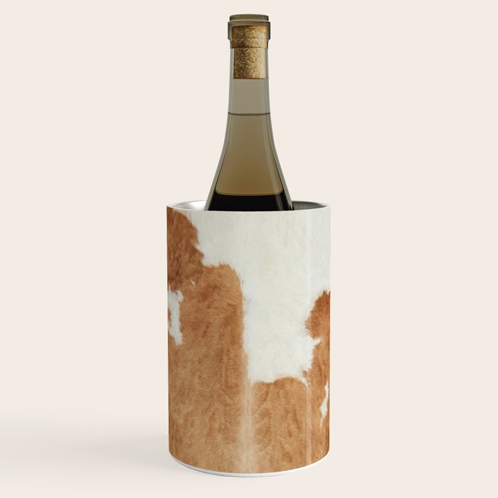 Rustic Farm Cowhide Print Wine Chiller