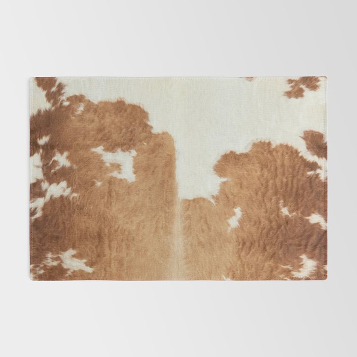 Rustic Farm Cowhide Print Rug Gallery Image 2