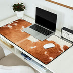 Rustic Farm Cowhide Print Desk Mat Gallery Image 2