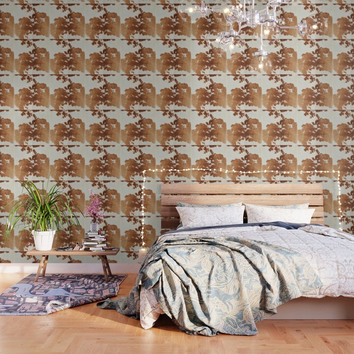 Rustic Farm Cowhide Print Wallpaper Gallery Image 3