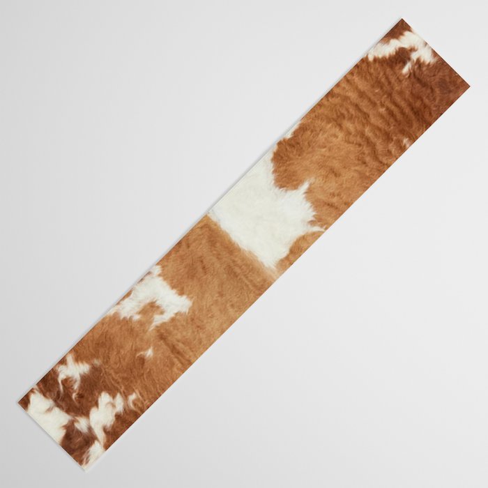 Rustic Farm Cowhide Print Table Runner Gallery Image 3