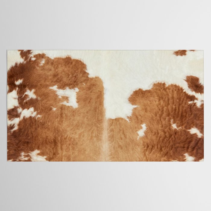 Rustic Farm Cowhide Print Tablecloth Gallery Image 2