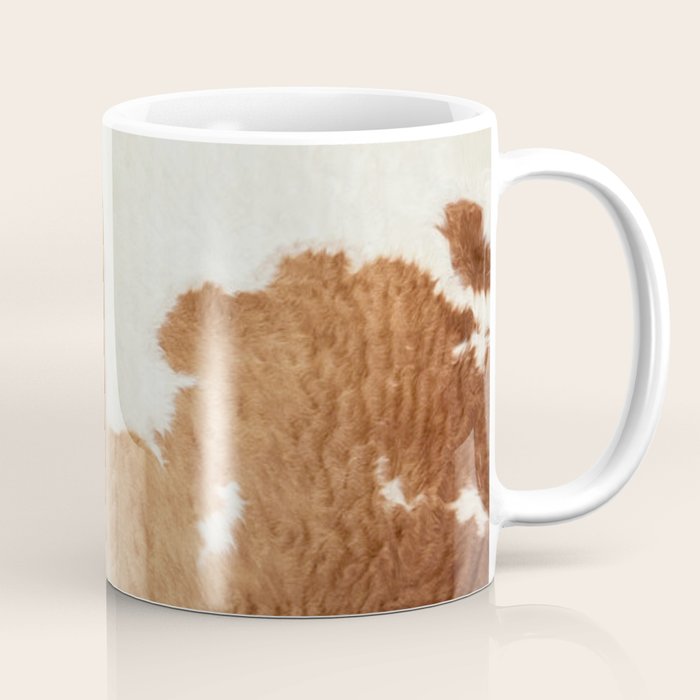 Rustic Farm Cowhide Print Coffee Mug Gallery Image 1