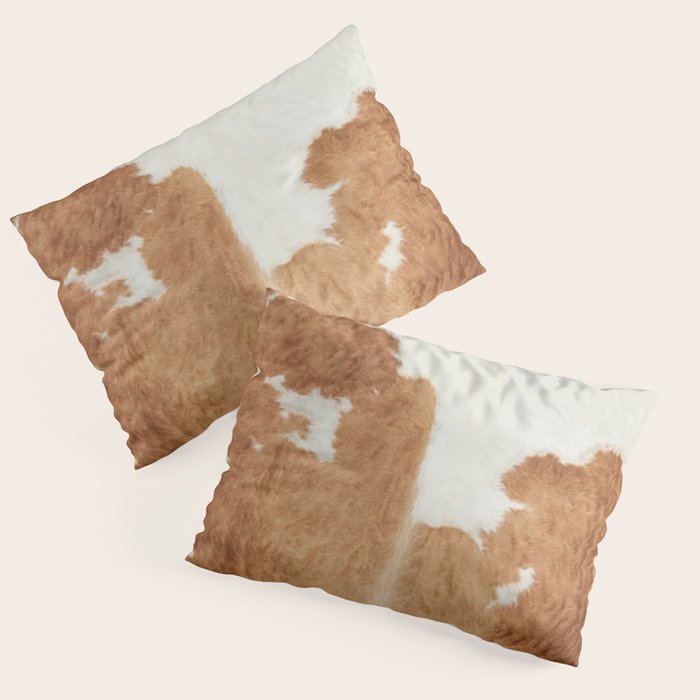 Rustic Farm Cowhide Print Pillow Sham Gallery Image 3