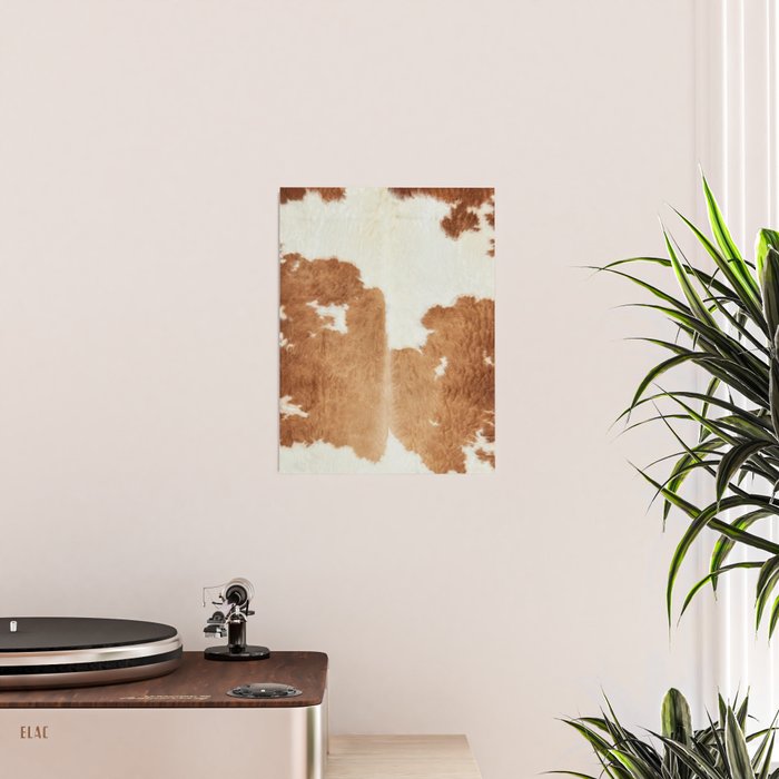 Rustic Farm Cowhide Print Poster Gallery Image 2