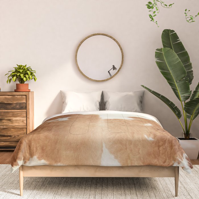 Rustic Farm Cowhide Print Comforter Gallery Image 3