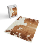 Rustic Farm Cowhide Print Jigsaw Puzzle Gallery Image 2