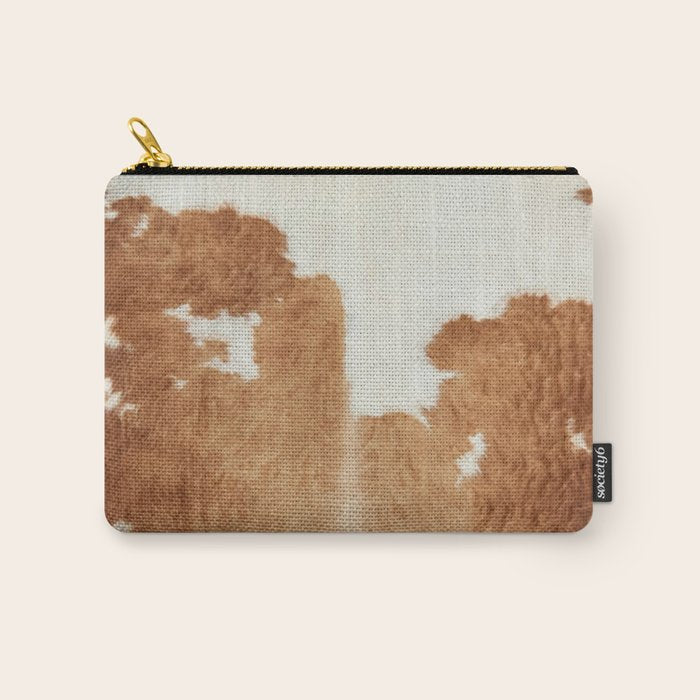 Rustic Farm Cowhide Print Carry All Pouch Gallery Image 1