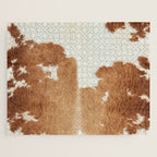 Rustic Farm Cowhide Print Jigsaw Puzzle Gallery Image 1