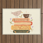 Bird's Book Stack Outdoor Rug Gallery Image 1