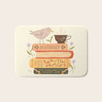 Bird's Book Stack Bath Mat Gallery Image 1