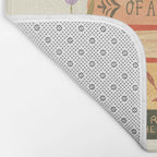 Bird's Book Stack Bath Mat Gallery Image 2