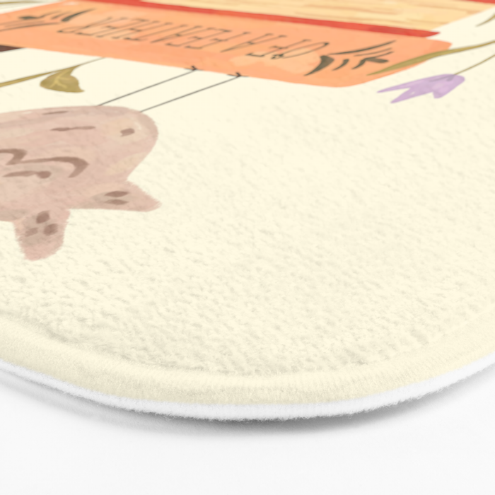 Bird's Book Stack Bath Mat Gallery Image 3