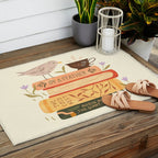 Bird's Book Stack Outdoor Rug Gallery Image 2
