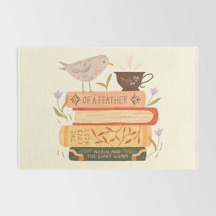 Bird's Book Stack Rug Gallery Image 2