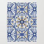 Intricate nature circular tiles B24 Poster Gallery Image 4