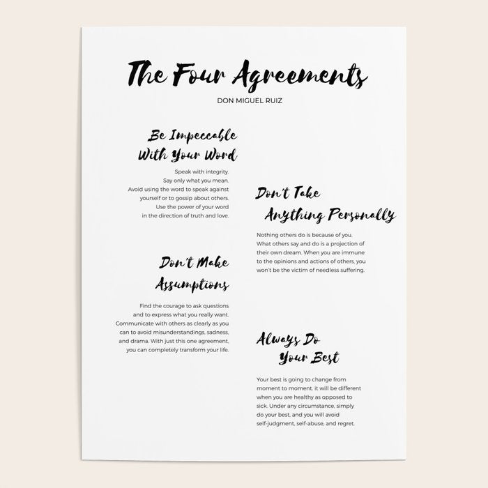 The Four Agreements Brush 2 Poster Gallery Image 4