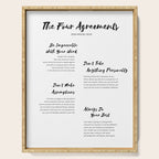 The Four Agreements Brush 2 Serving Tray Gallery Image 1