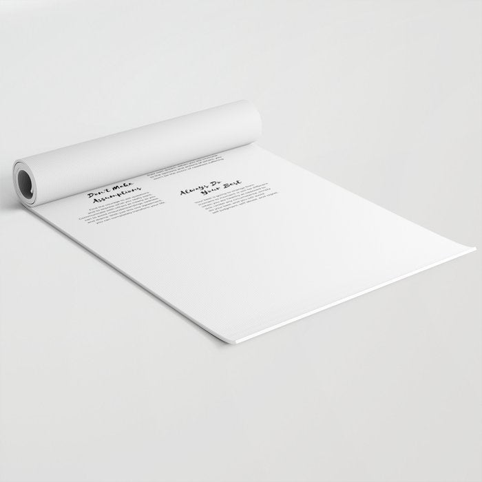 The Four Agreements Brush 2 Yoga Mat Gallery Image 2