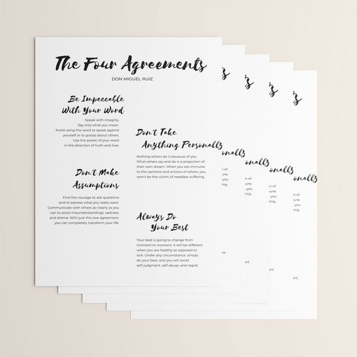 The Four Agreements Brush 2 Wrapping Paper Gallery Image 3