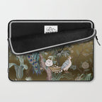 Chinoiserie Oriental Golden Peacock Fresco Art Laptop Sleeve Gallery Image 2