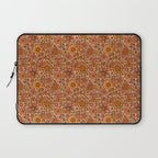 Groovy Sunflower Print in Cream Laptop Sleeve Gallery Image 1