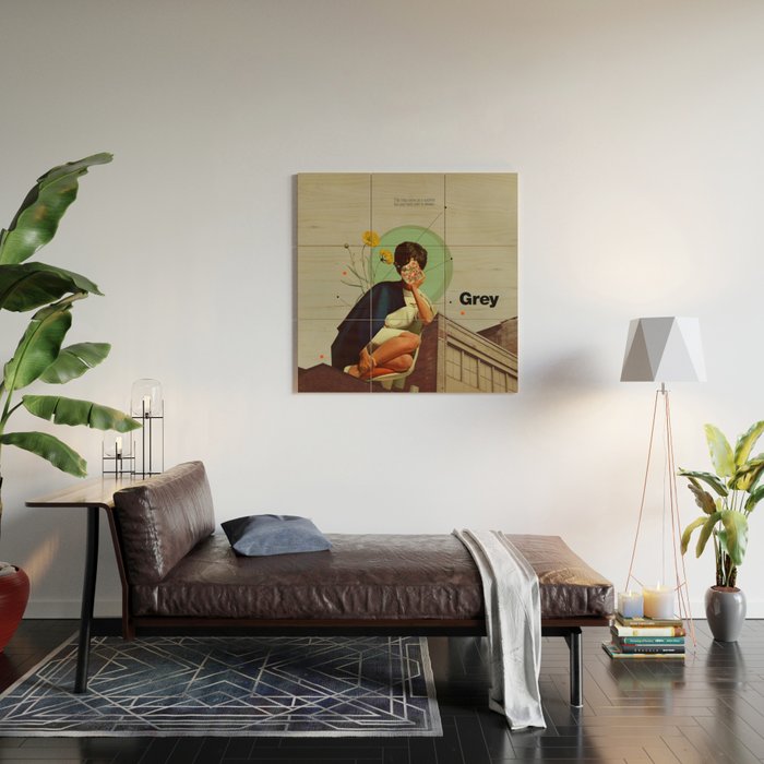 Grey Wood Wall Art Gallery Image 2