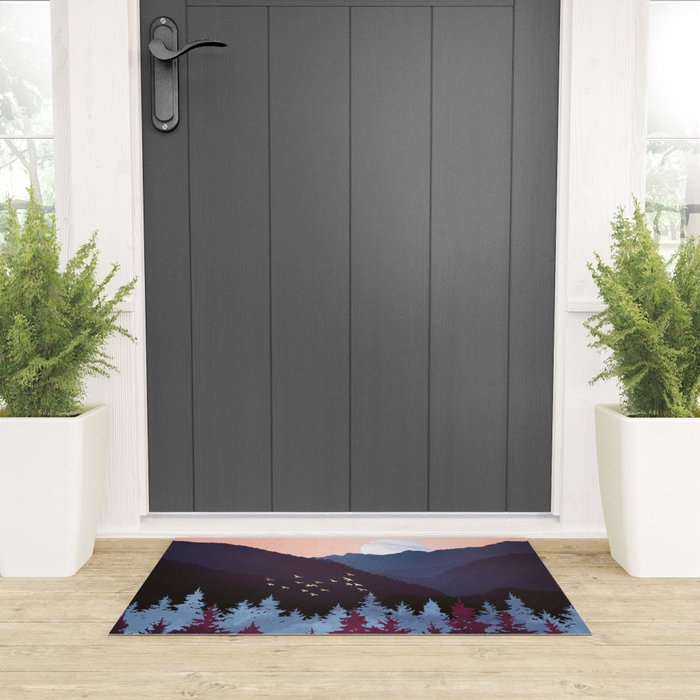 Mulberry Dusk Welcome Mat Gallery Image 3