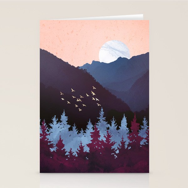 Mulberry Dusk Stationery Card Gallery Image 2