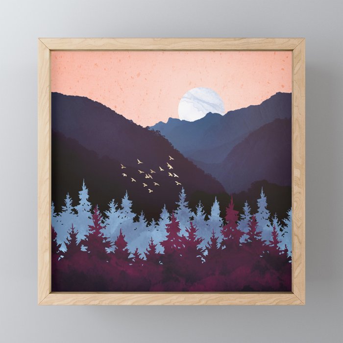 Mulberry Dusk Mini Art Print Gallery Image 1