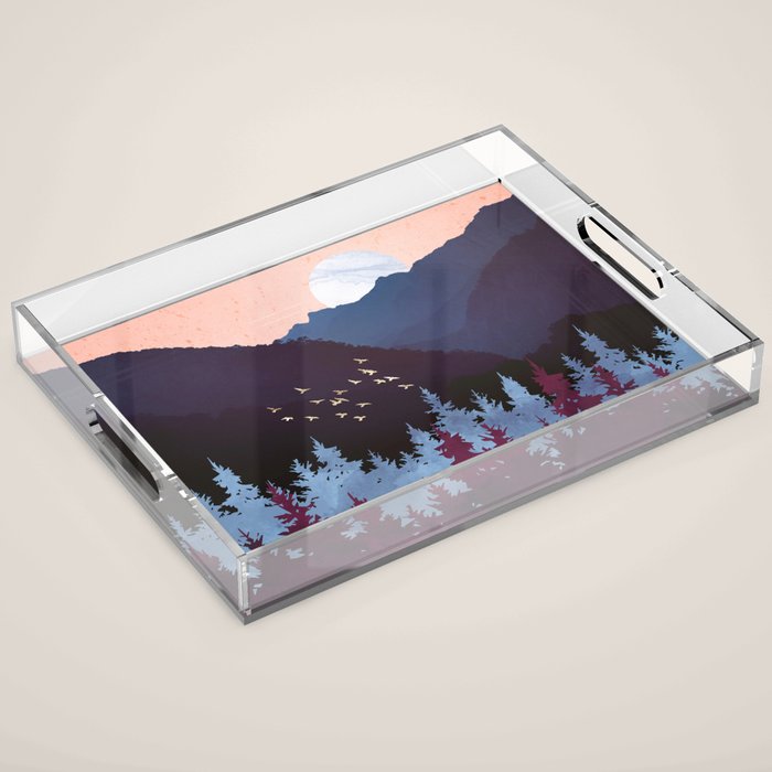 Mulberry Dusk Acrylic Tray Gallery Image 1